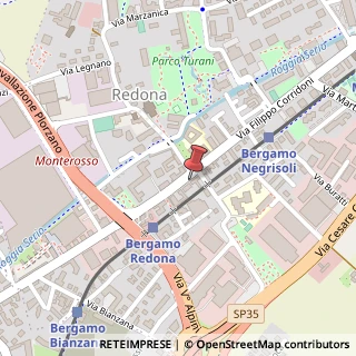 Mappa Via F. Corridoni, 53, 24124 Bergamo, Bergamo (Lombardia)