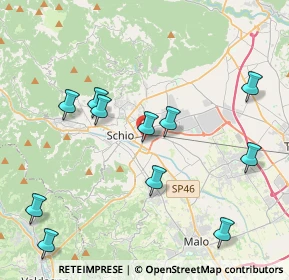 Mappa Via della Macina, 36015 Schio VI, Italia (4.45636)