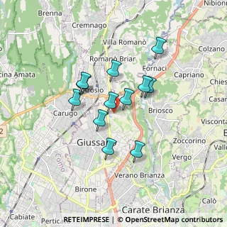 Mappa Via Stelvio, 20833 Giussano MB, Italia (1.33417)