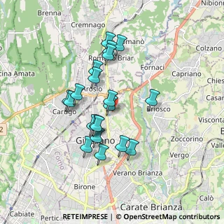 Mappa Via Stelvio, 20833 Giussano MB, Italia (1.524)