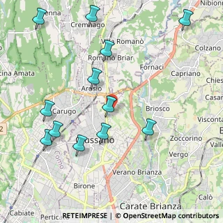 Mappa Via Stelvio, 20833 Giussano MB, Italia (2.37917)