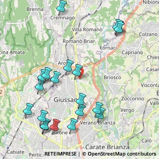 Mappa Via Stelvio, 20833 Giussano MB, Italia (2.5195)