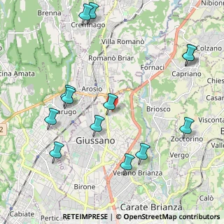 Mappa Via Stelvio, 20833 Giussano MB, Italia (2.44231)