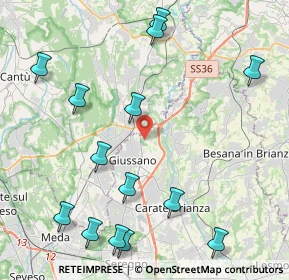 Mappa Via Stelvio, 20833 Giussano MB, Italia (5.22429)