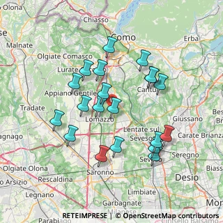 Mappa Bregnano - Via Don Capiaghi, 22070 Bregnano CO, Italia (6.8895)