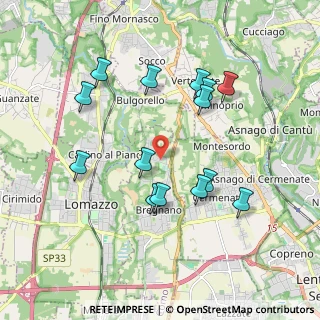 Mappa Bregnano - Via Don Capiaghi, 22070 Bregnano CO, Italia (1.85071)