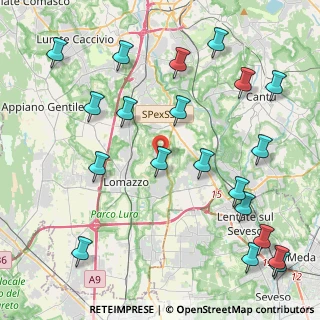 Mappa Bregnano - Via Don Capiaghi, 22070 Bregnano CO, Italia (5.3085)