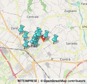 Mappa Via Firenze, 36016 Thiene VI, Italia (1.09636)