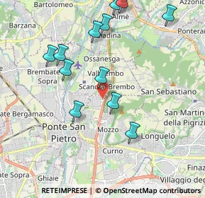 Mappa Via Piemonte, 24030 Mozzo BG, Italia (2.20077)
