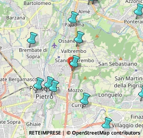 Mappa Via Piemonte, 24030 Mozzo BG, Italia (2.72929)