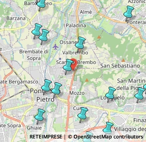 Mappa Via Piemonte, 24030 Mozzo BG, Italia (2.95471)