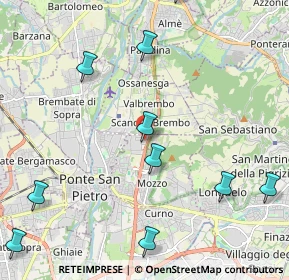 Mappa Via Piemonte, 24030 Mozzo BG, Italia (2.84273)