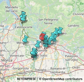 Mappa Via Piemonte, 24030 Mozzo BG, Italia (10.9615)