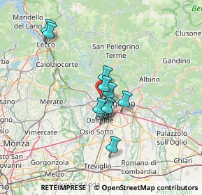 Mappa Via Piemonte, 24030 Mozzo BG, Italia (9.95182)