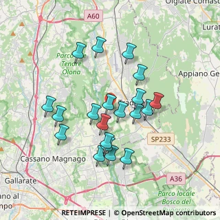 Mappa Via Bernardino Luini, 21050 Lonate Ceppino VA, Italia (3.3235)