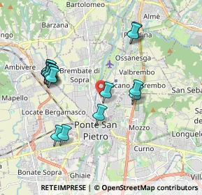 Mappa Via Andrea Fantoni, 24036 Ponte San Pietro BG, Italia (1.93)