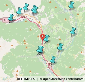 Mappa Autostrada della Valle d'Aosta, 11020 Verrès AO, Italia (4.86231)