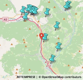 Mappa Autostrada della Valle d'Aosta, 11020 Verrès AO, Italia (4.80625)