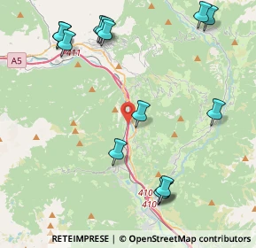 Mappa Autostrada della Valle d'Aosta, 11020 Verrès AO, Italia (5.09429)