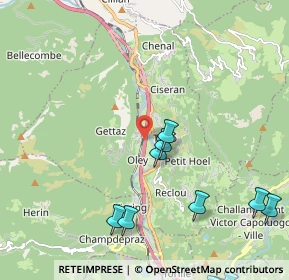 Mappa Autostrada della Valle d'Aosta, 11020 Verrès AO, Italia (3.773)