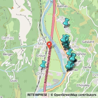 Mappa Autostrada della Valle d'Aosta, 11020 Verrès AO, Italia (0.49259)