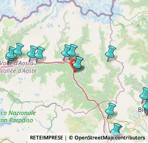 Mappa Autostrada della Valle d'Aosta, 11020 Verrès AO, Italia (20.87875)