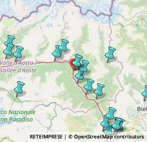 Mappa A5 Torino - Aosta, 11020 Verrès AO, Italia (19.6035)