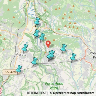 Mappa Via G. Manzu, 24030 Villa D'adda BG, Italia (3.59455)