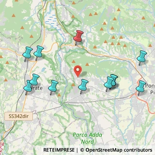 Mappa Via G. Manzu, 24030 Villa D'adda BG, Italia (5.03538)
