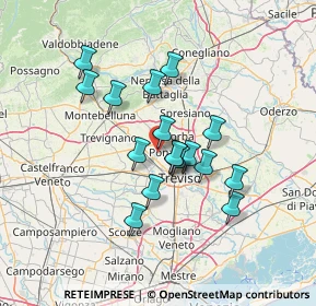 Mappa Via Mure, 31050 Ponzano Veneto TV, Italia (11.00353)