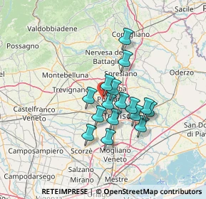 Mappa Via Mure, 31050 Ponzano Veneto TV, Italia (10.01563)