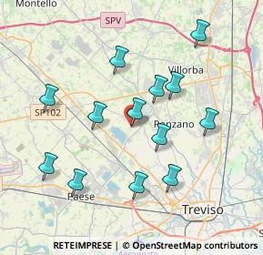 Mappa Via Mure, 31050 Ponzano Veneto TV, Italia (3.67385)