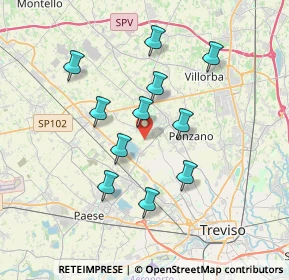 Mappa Via Mure, 31050 Ponzano Veneto TV, Italia (3.21182)