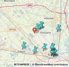 Mappa Via Mure, 31050 Ponzano Veneto TV, Italia (4.53308)