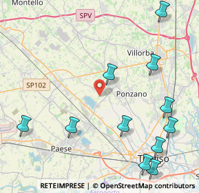 Mappa Via Mure, 31050 Ponzano Veneto TV, Italia (5.40545)