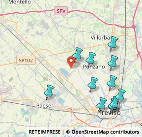 Mappa Via Mure, 31050 Ponzano Veneto TV, Italia (4.655)