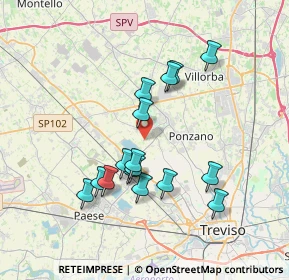 Mappa Via Mure, 31050 Ponzano Veneto TV, Italia (3.27375)