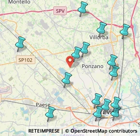 Mappa Via Mure, 31050 Ponzano Veneto TV, Italia (5.046)