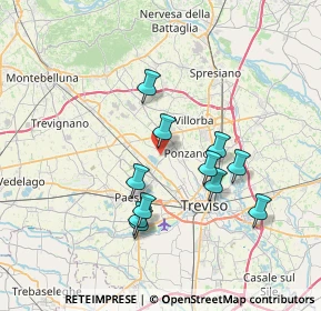 Mappa Via Mure, 31050 Ponzano Veneto TV, Italia (6.42182)