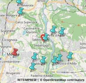 Mappa 23898 Imbersago LC, Italia (2.29917)