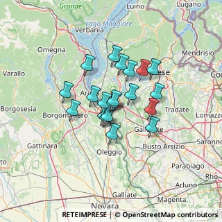 Mappa Via Michelangelo Buonarroti, 28053 Castelletto sopra Ticino NO, Italia (9.359)