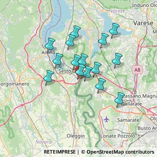 Mappa Via Michelangelo Buonarroti, 28053 Castelletto sopra Ticino NO, Italia (5.90133)