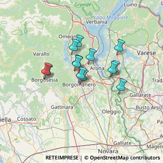 Mappa Via Mottarone, 28021 Borgomanero NO, Italia (10.53)