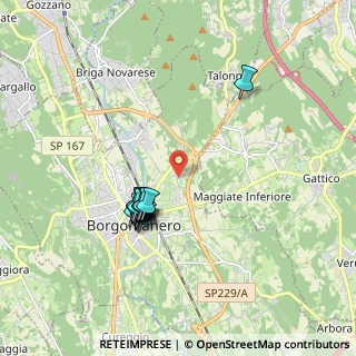 Mappa Via Mottarone, 28021 Borgomanero NO, Italia (1.60308)