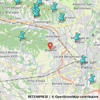 Mappa Via G. Mazzini, 24030 Mapello BG, Italia (3.42)