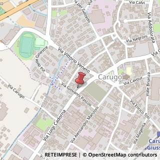 Mappa Via Luigi Cadorna, 38, 22060 Carugo, Como (Lombardia)