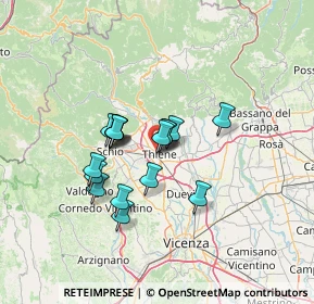 Mappa Via Castelletto, 36016 Thiene VI, Italia (9.82)