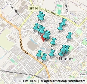 Mappa Piazza Rovereto, 36016 Thiene VI, Italia (0.3455)