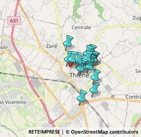 Mappa Piazza Rovereto, 36016 Thiene VI, Italia (0.97059)