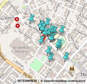 Mappa Piazza Rovereto, 36016 Thiene VI, Italia (0.1415)